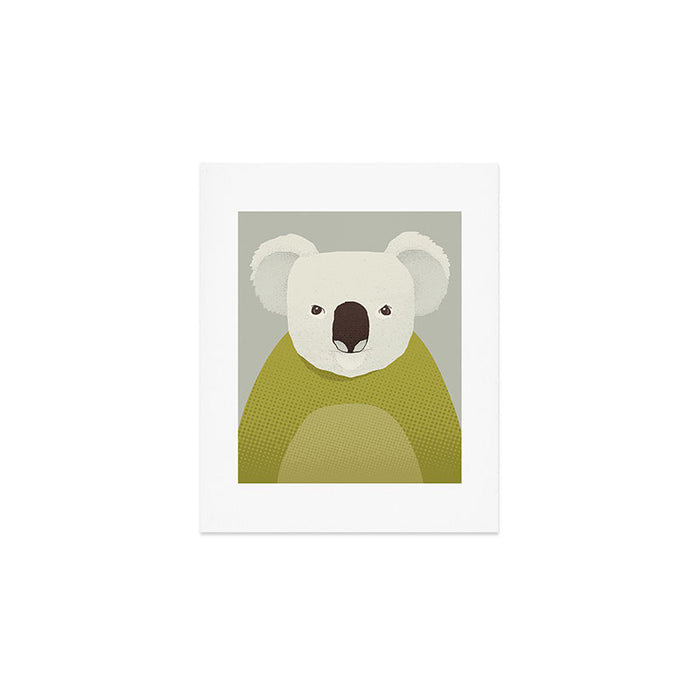 Whimsy Koala, Animal Portrait Art Print Gallery Image 1