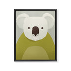 Whimsy Koala, Animal Portrait Framed Canvas Print Gallery Image 8