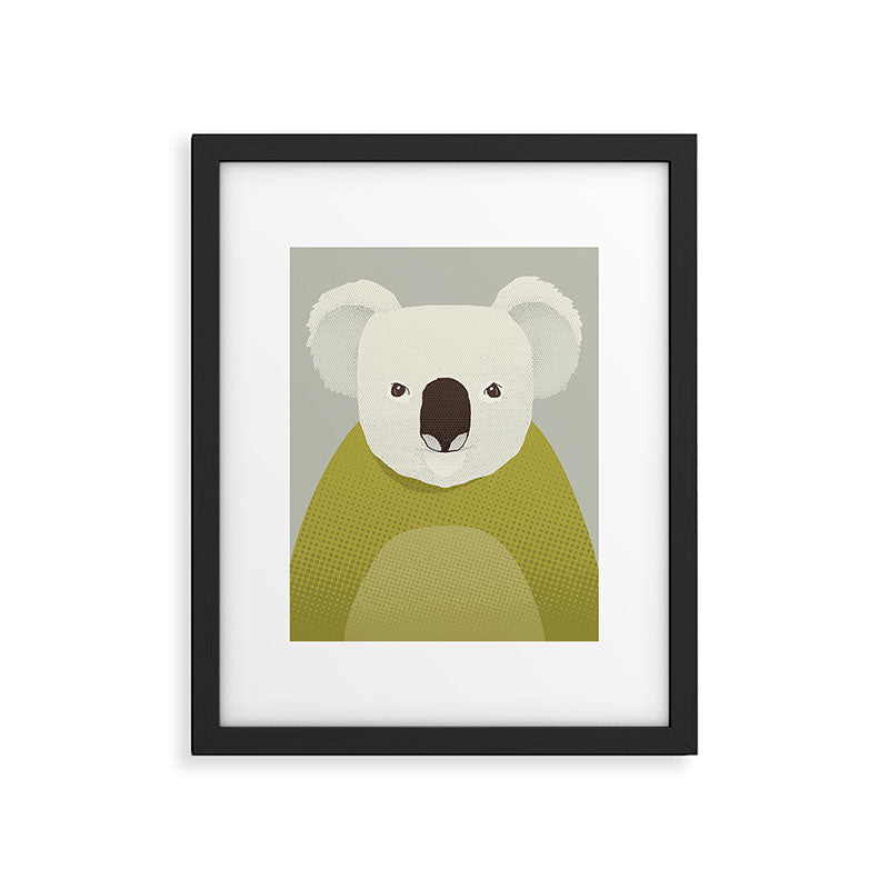 Whimsy Koala, Animal Portrait Framed Art Print Gallery Image 6