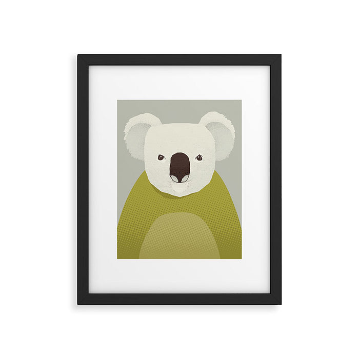 Whimsy Koala, Animal Portrait Framed Art Print Gallery Image 1