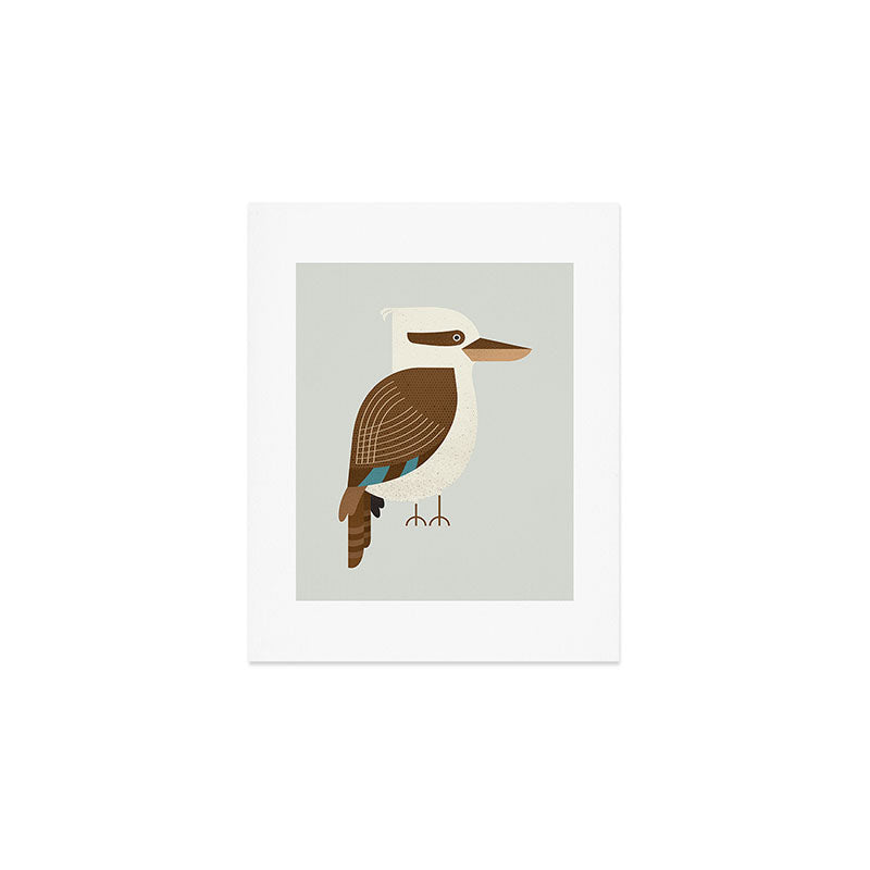 Whimsy Laughing Kookaburra Art Print Gallery Image 1