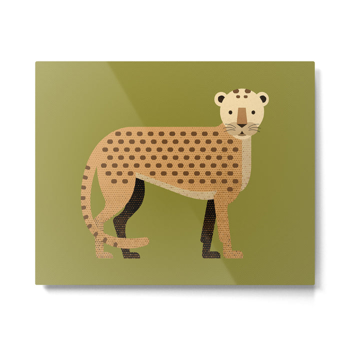 Whimsy Leopard Metal Print Gallery Image 1