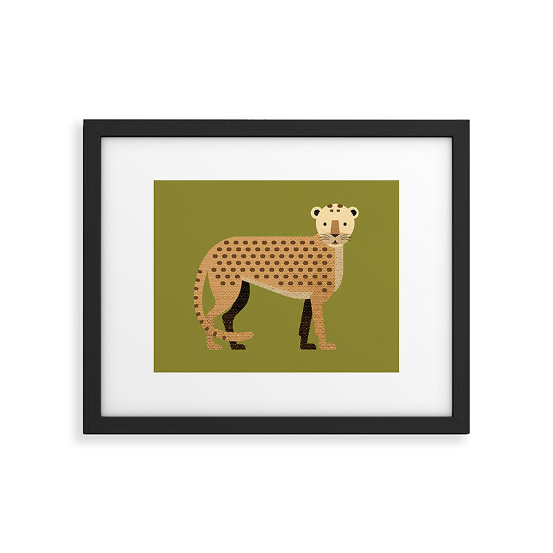 Whimsy Leopard Framed Art Print Gallery Image 6