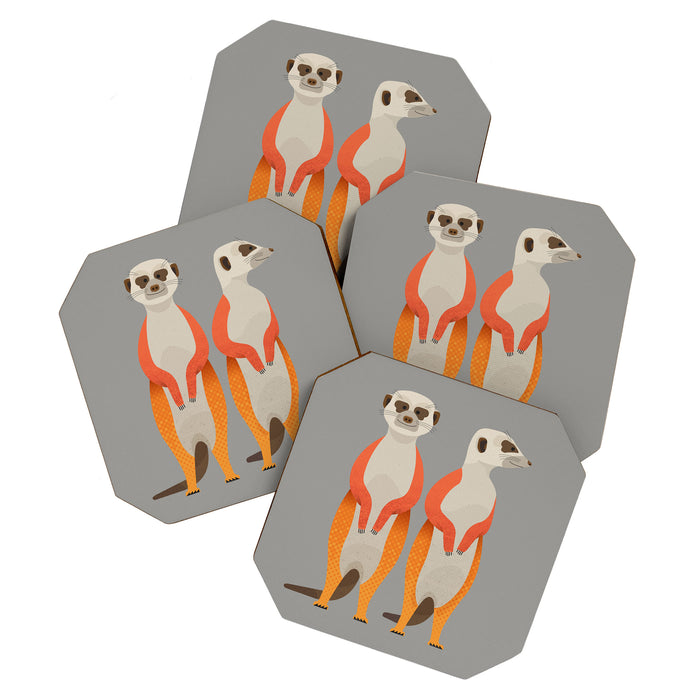 Whimsy Meerkats Coaster Gallery Image 1
