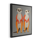 Whimsy Meerkats Framed Canvas Print Gallery Image 2