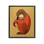 Whimsy Orangutan Framed Canvas Print Gallery Image 8