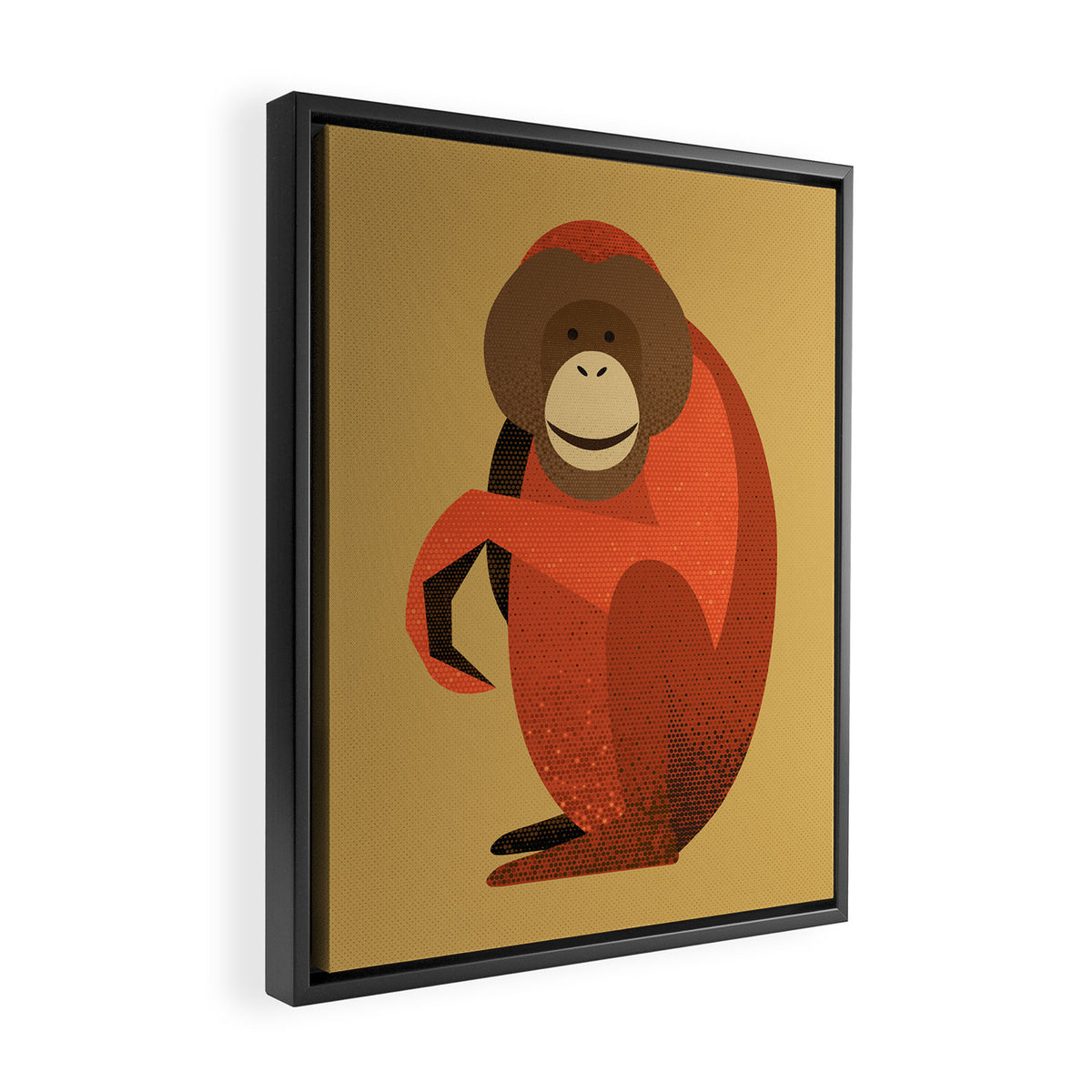 Whimsy Orangutan Framed Canvas Print Gallery Image 2