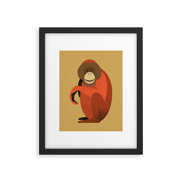 Whimsy Orangutan Framed Art Print Gallery Image 1
