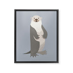 Whimsy Otter Framed Canvas Print Gallery Image 8