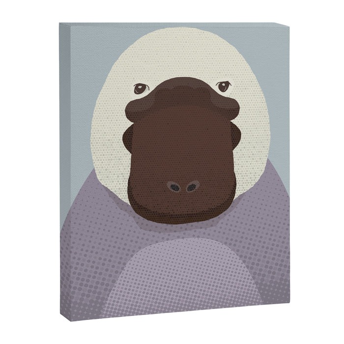 Whimsy Platypus, Animal Portrait Canvas Print Gallery Image 1