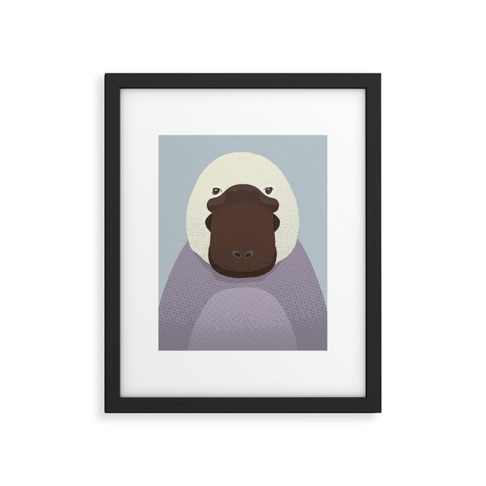Whimsy Platypus, Animal Portrait Framed Art Print Gallery Image 1