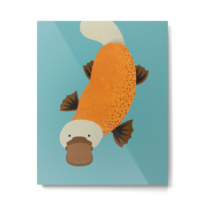 Whimsy Platypus Metal Print Gallery Image 1