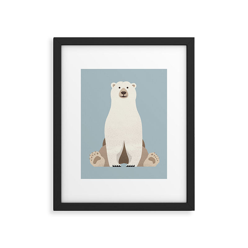 Whimsy Polar Bear Framed Art Print Gallery Image 6