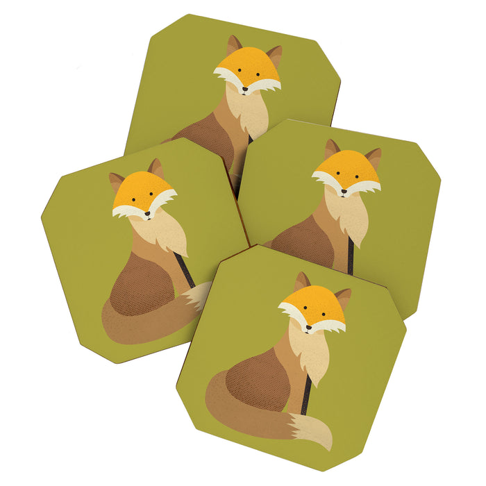 Whimsy Red Fox Coaster Gallery Image 1