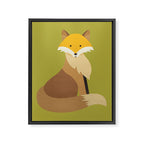 Whimsy Red Fox Framed Canvas Print Gallery Image 8