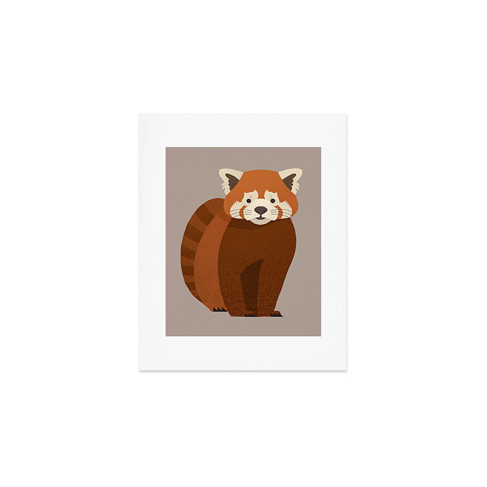 Whimsy Red Panda Art Print Gallery Image 1