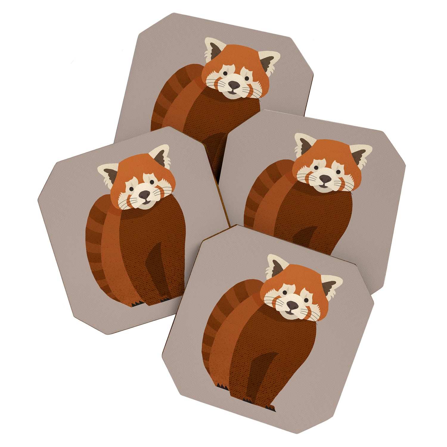 Whimsy Red Panda Coaster Gallery Image 1