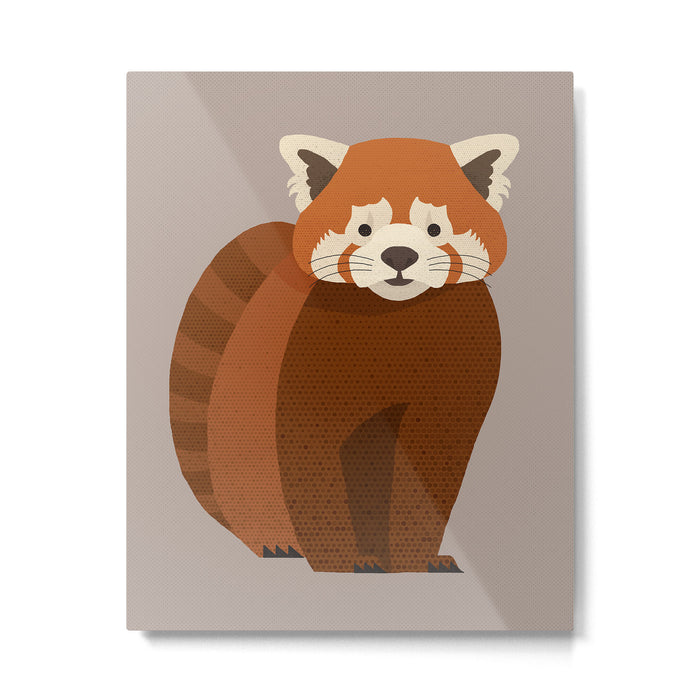 Whimsy Red Panda Metal Print Gallery Image 1