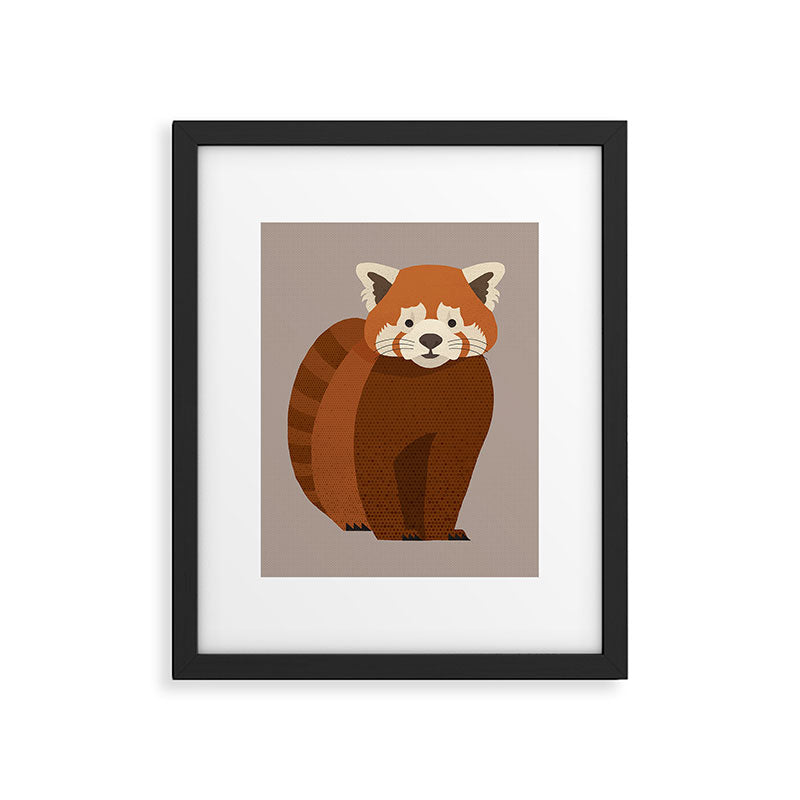 Whimsy Red Panda Framed Art Print Gallery Image 6