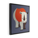 Whimsy Rhinoceros Framed Canvas Print Gallery Image 2