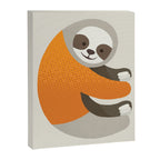 Whimsy Sloth Canvas Print Gallery Image 8