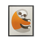 Whimsy Sloth Framed Canvas Print Gallery Image 8