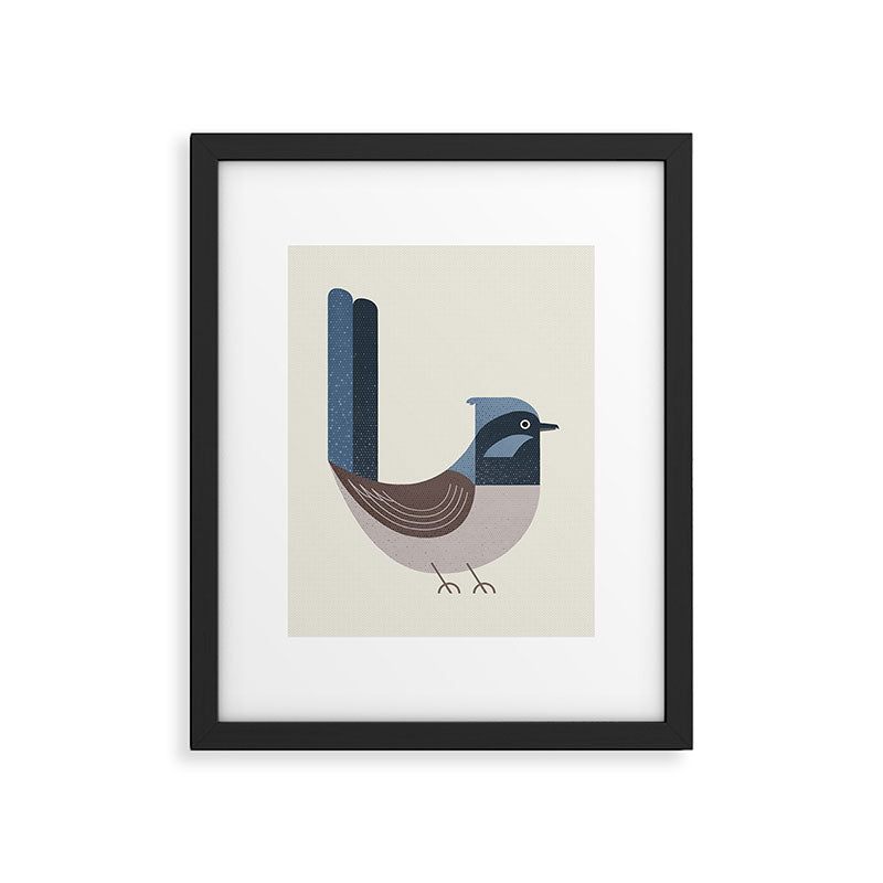 Whimsy Superb Fairywren Framed Art Print Gallery Image 6