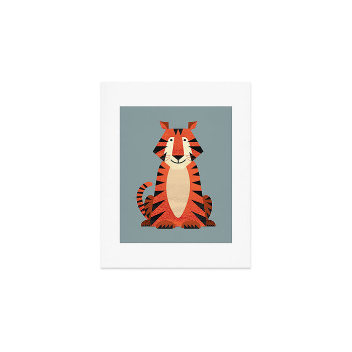 Whimsy Tiger Art Print Gallery Image 1