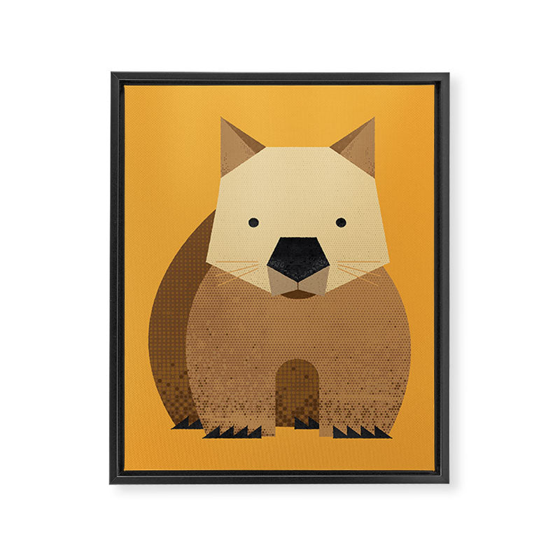 Whimsy Wombat Framed Canvas Print Gallery Image 8