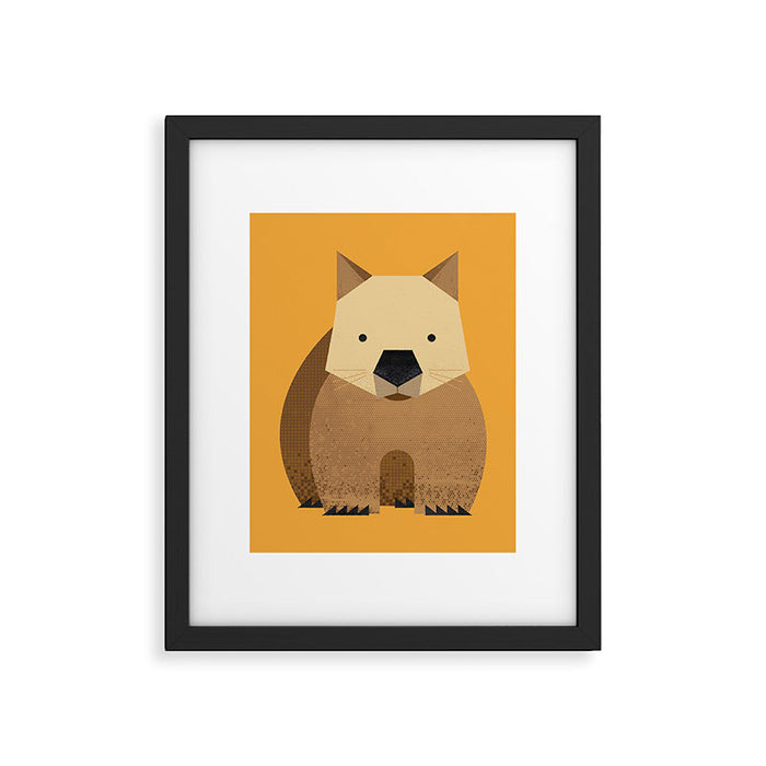 Whimsy Wombat Framed Art Print Gallery Image 1