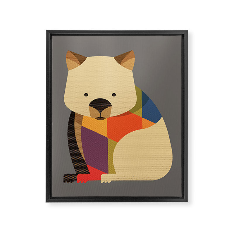 Wombat Framed Canvas Print Gallery Image 8