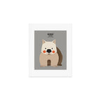 Wombat, Wildlife of Australia Art Print Gallery Image 1