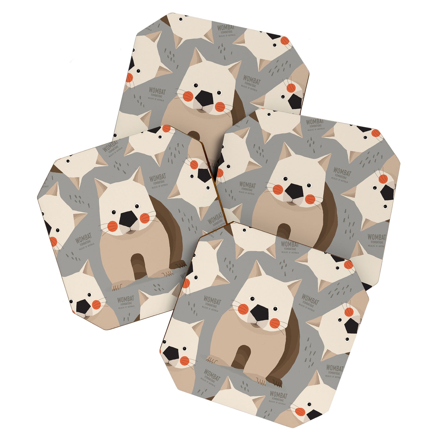 Wombat, Wildlife of Australia Coaster Gallery Image 1