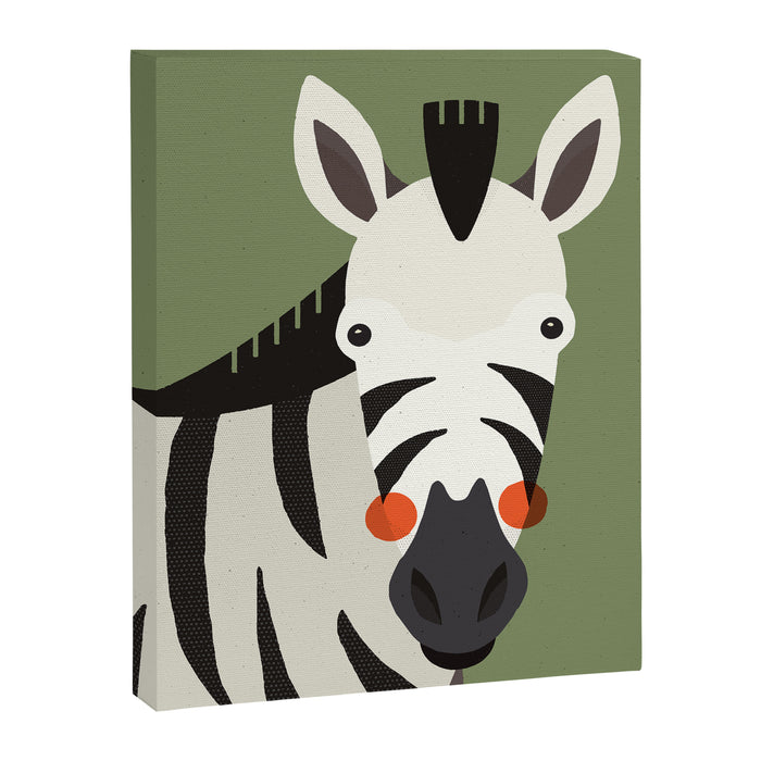 Zebra, Animal Portrait Canvas Print Gallery Image 1