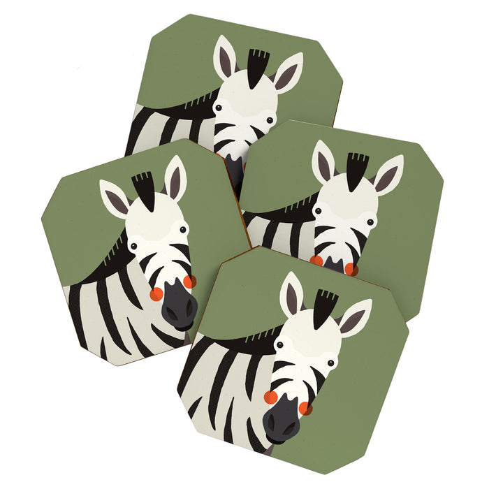 Zebra, Animal Portrait Coaster Gallery Image 1