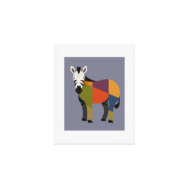 Zebra Art Print Gallery Image 1