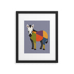 Zebra Framed Art Print Gallery Image 6