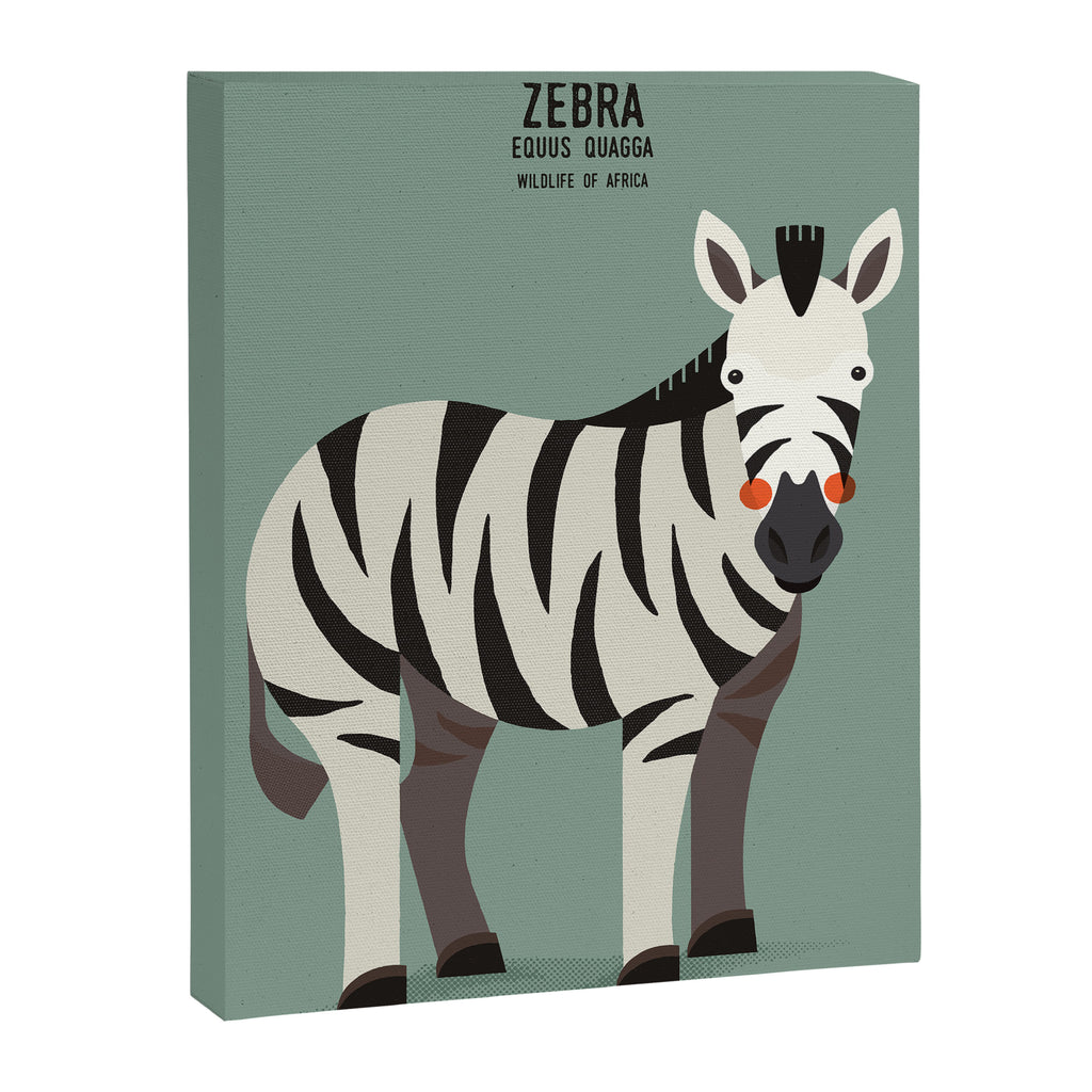Zebra, Wildlife of Africa Canvas Print Gallery Image 8