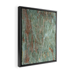 Sage and Rust Marble Framed Canvas Print Gallery Image 2