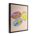fruit stickers  Framed Canvas Print Gallery Image 2