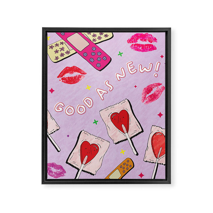 good as new Framed Canvas Print Gallery Image 1