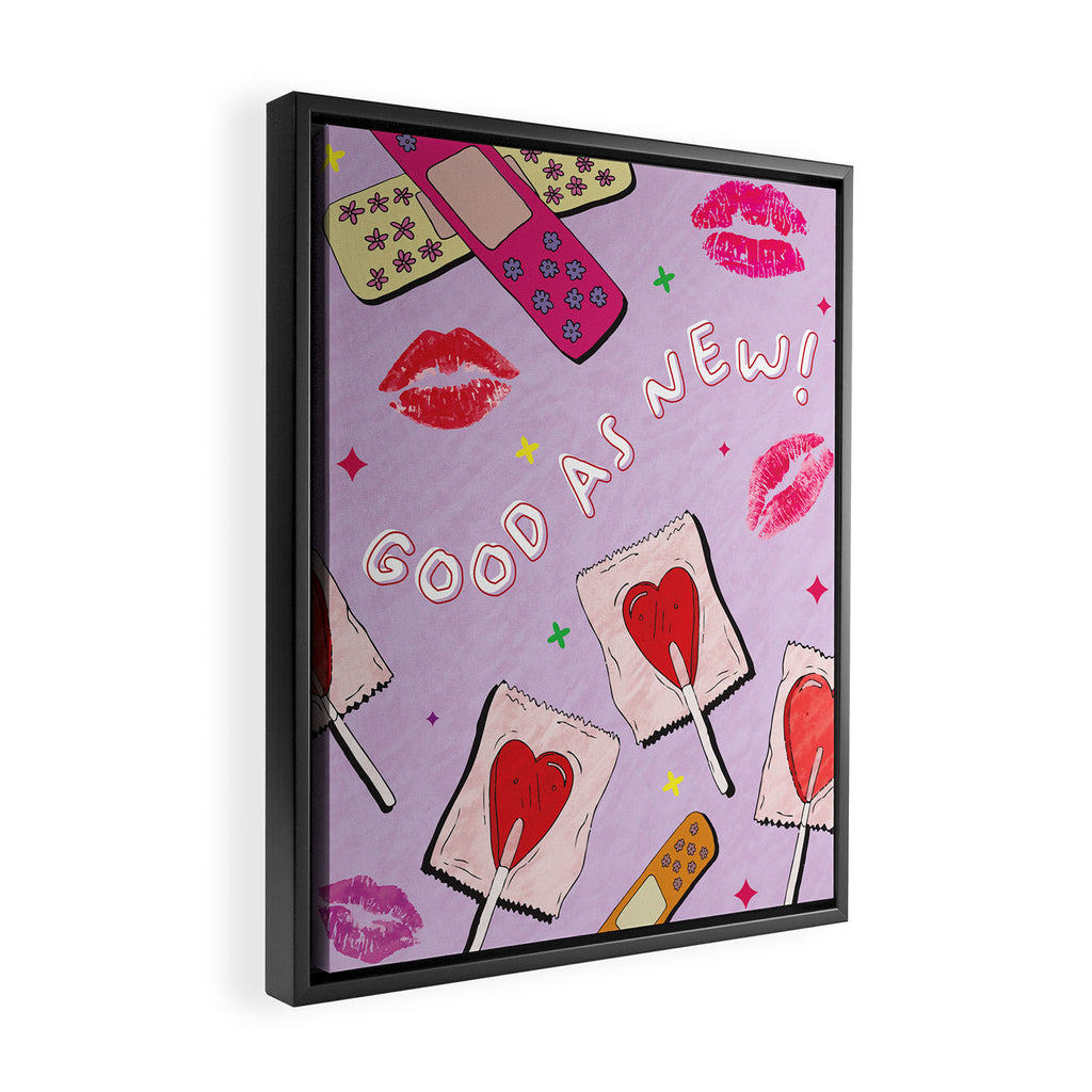 good as new Framed Canvas Print Gallery Image 2