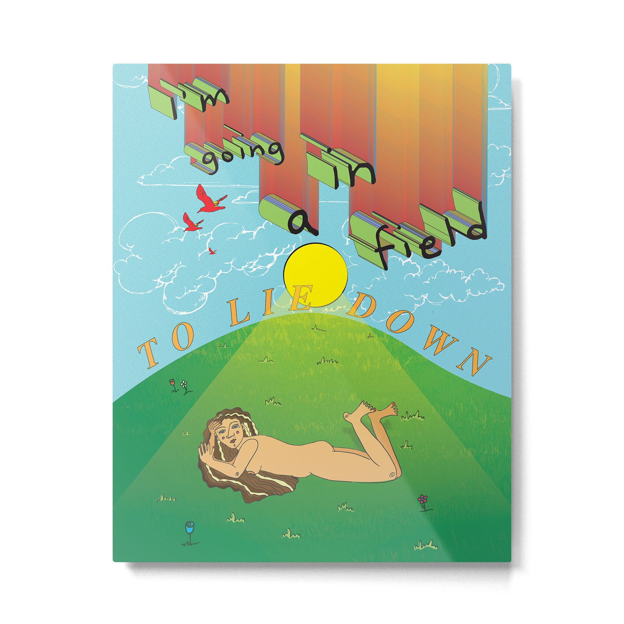 i'm going in a field Metal Print Gallery Image 4