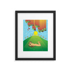 i'm going in a field Framed Art Print Gallery Image 5