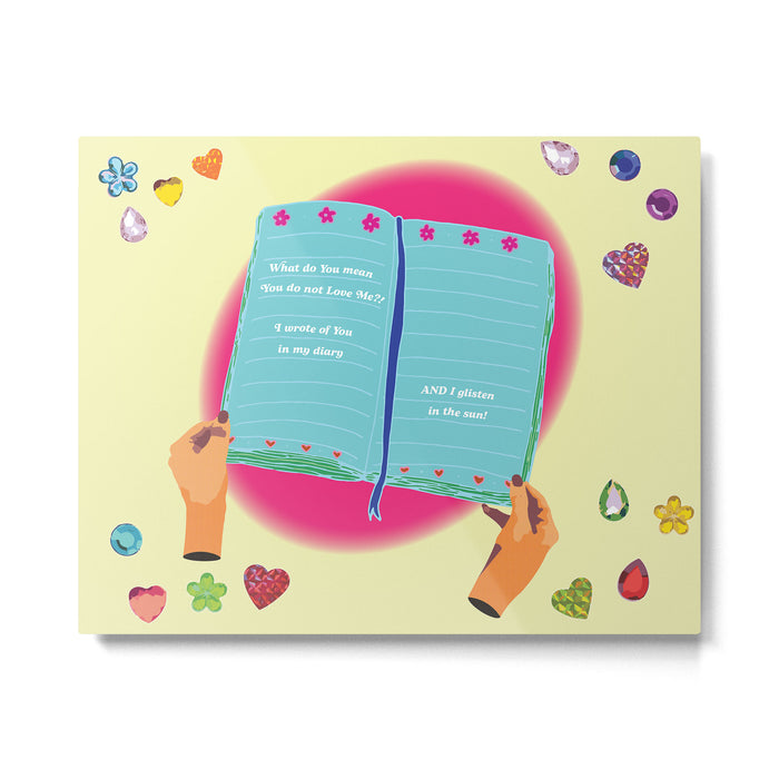 in my diary Metal Print Gallery Image 1