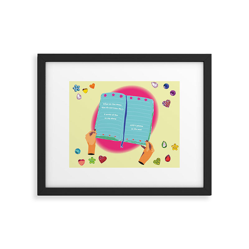 in my diary Framed Art Print Gallery Image 6