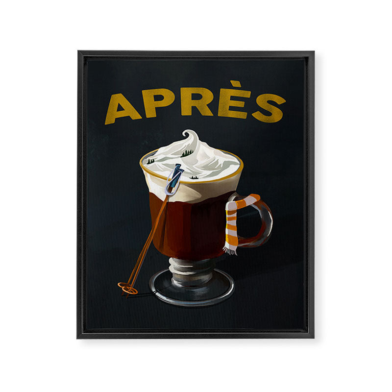 Apres Ski Hot Chocolate Cocktail Framed Canvas Print Gallery Image 6