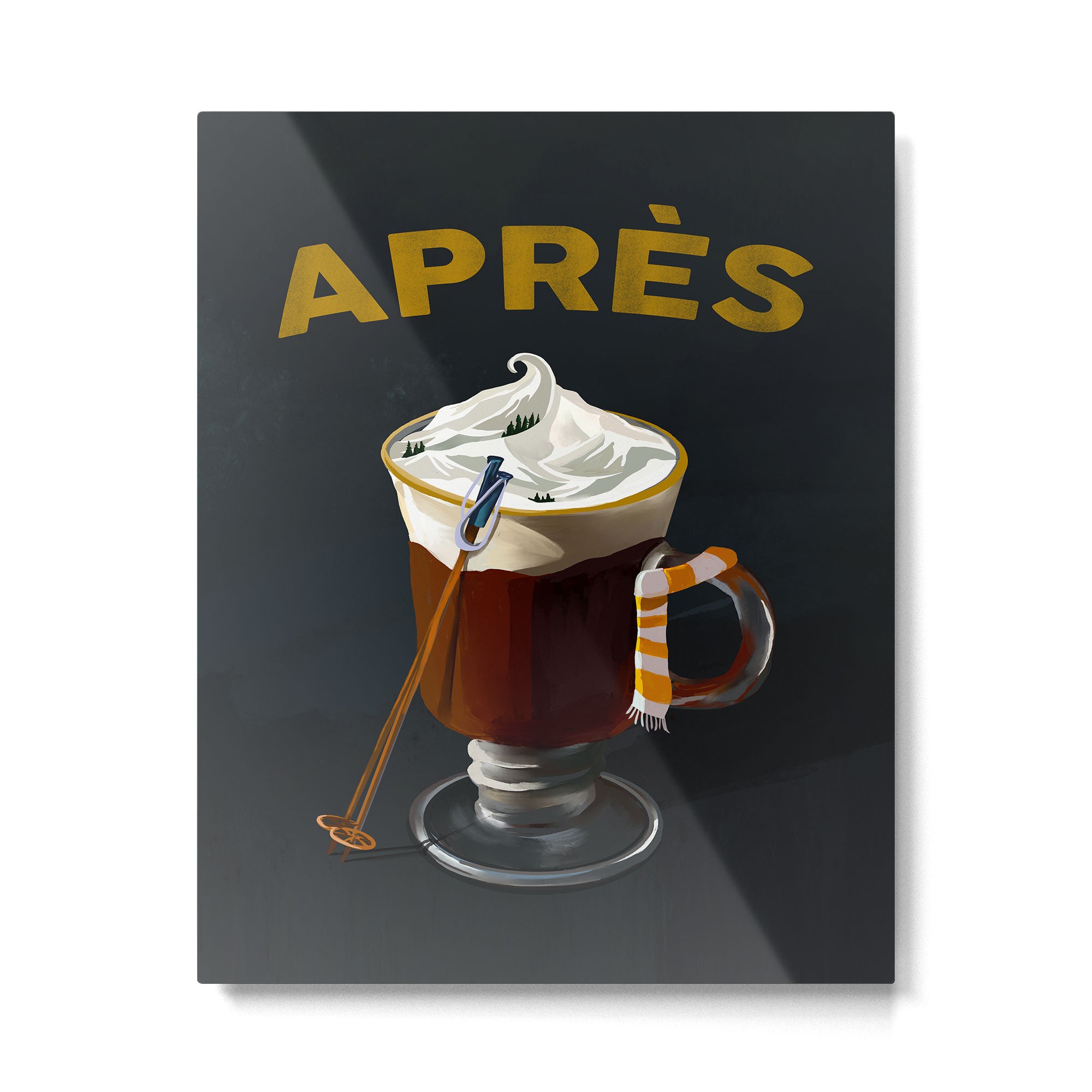 Apres Ski Hot Chocolate Cocktail Metal Print Gallery Image 4