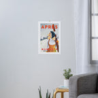 "Apres Ski Mammoth" Cool Vintage Pinup Girl Skiing Art Art Print Gallery Image 3
