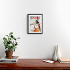 "Apres Ski Mammoth" Cool Vintage Pinup Girl Skiing Art Framed Art Print Gallery Image 2